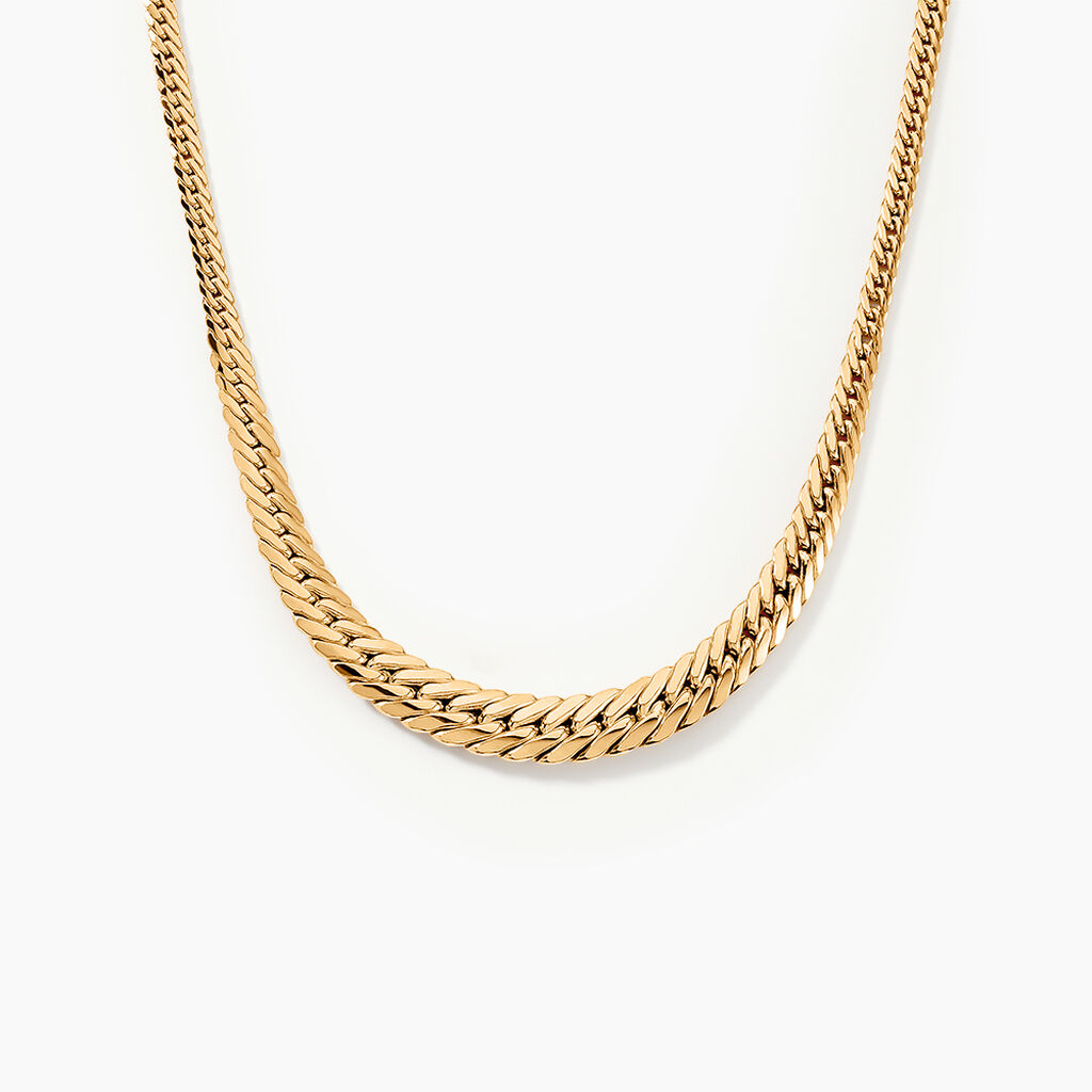 Collier Or Jaune Izel Maille Anglaise - Chaines Femme | Histoire d&rsquo;Or