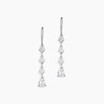 Boucles D'Oreilles Pendantes Tapis Rouge Argent Blanc Oxyde De Zirconium - Boucles d'oreilles fantaisie Femme | Histoire d&rsquo;Or