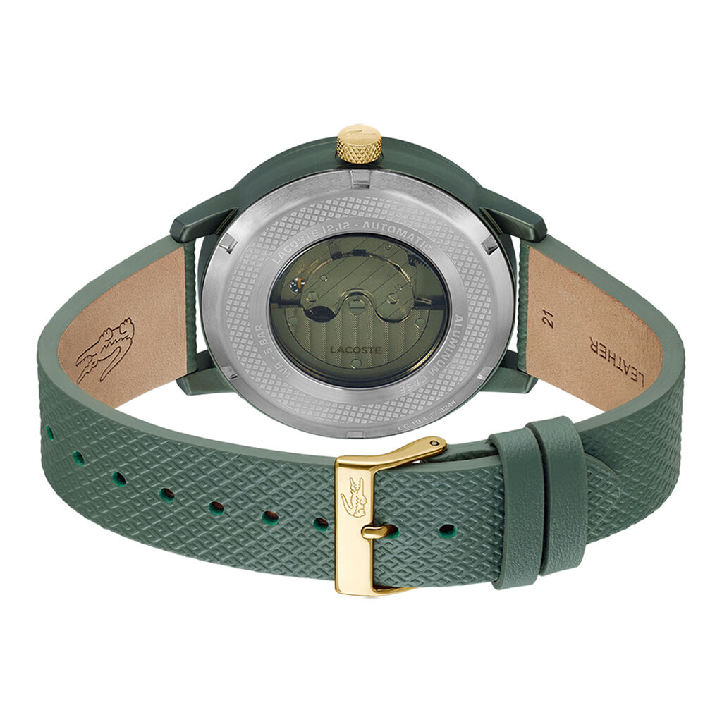 Montre Lacoste .12.12 Automatique Kaki - Id&eacute;es cadeaux Homme | Histoire d&rsquo;Or