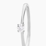 Bague Solitaire One Or Blanc Diamant - Bagues solitaires Femme | Histoire d&rsquo;Or