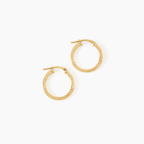 Cr&eacute;oles Xanthia Argent Dor&eacute; A L'Or 750/1000 - Boucles d'oreilles cr&eacute;oles Femme | Histoire d&rsquo;Or
