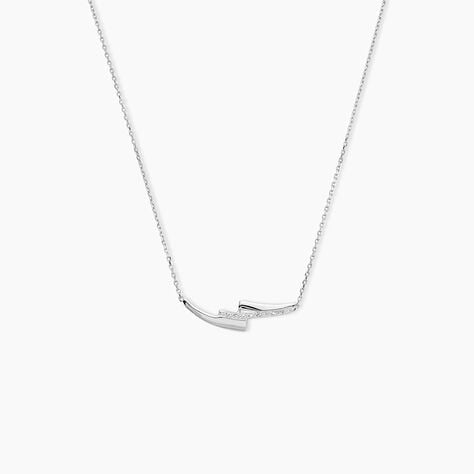 Collier Ainhoa Or Blanc Diamant - Colliers Femme | Histoire d&rsquo;Or