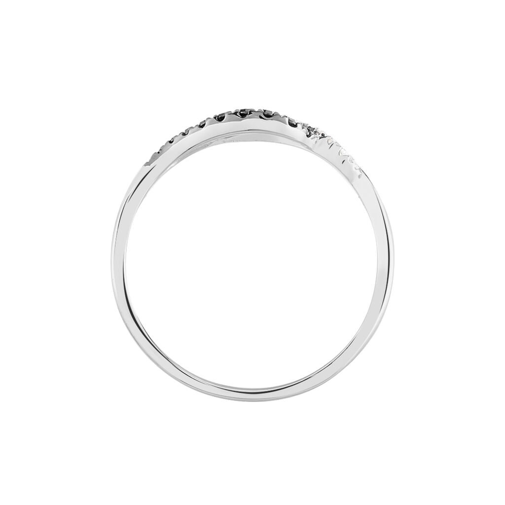 Bague Sculptural Or Blanc Diamant - Bagues avec pierre Femme | Histoire d’Or