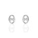 Boucles D'oreilles Puces Sherry Argent Blanc - Boucles d'oreilles fantaisie Femme | Histoire d’Or