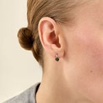 Boucles D'oreilles Puces Or Jaune Clothilde Topaze Et Oxydes - Boucles d'oreilles empierr&eacute;es Femme | Histoire d&rsquo;Or