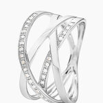 Bague Trisca Or Blanc Diamant - Bagues avec pierre Femme | Histoire d&rsquo;Or