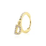 Cr&eacute;ole Unitaire L&eacute;ria Or Jaune Oxydes De Zirconium - Boucles d'oreilles cr&eacute;oles Femme | Histoire d&rsquo;Or