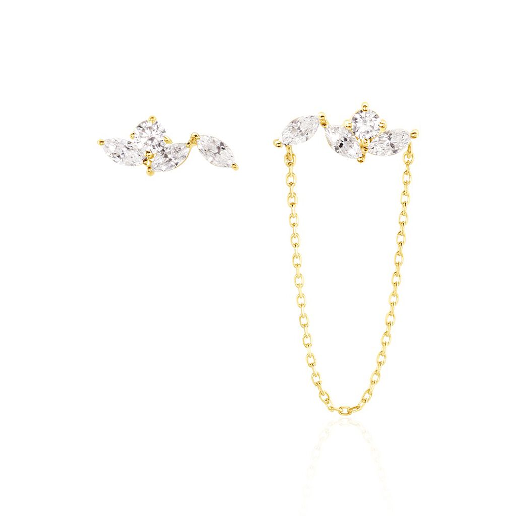 Bijoux D'oreilles Sparkle Or Jaune Oxyde De Zirco - Ear cuffs Femme | Histoire d&rsquo;Or