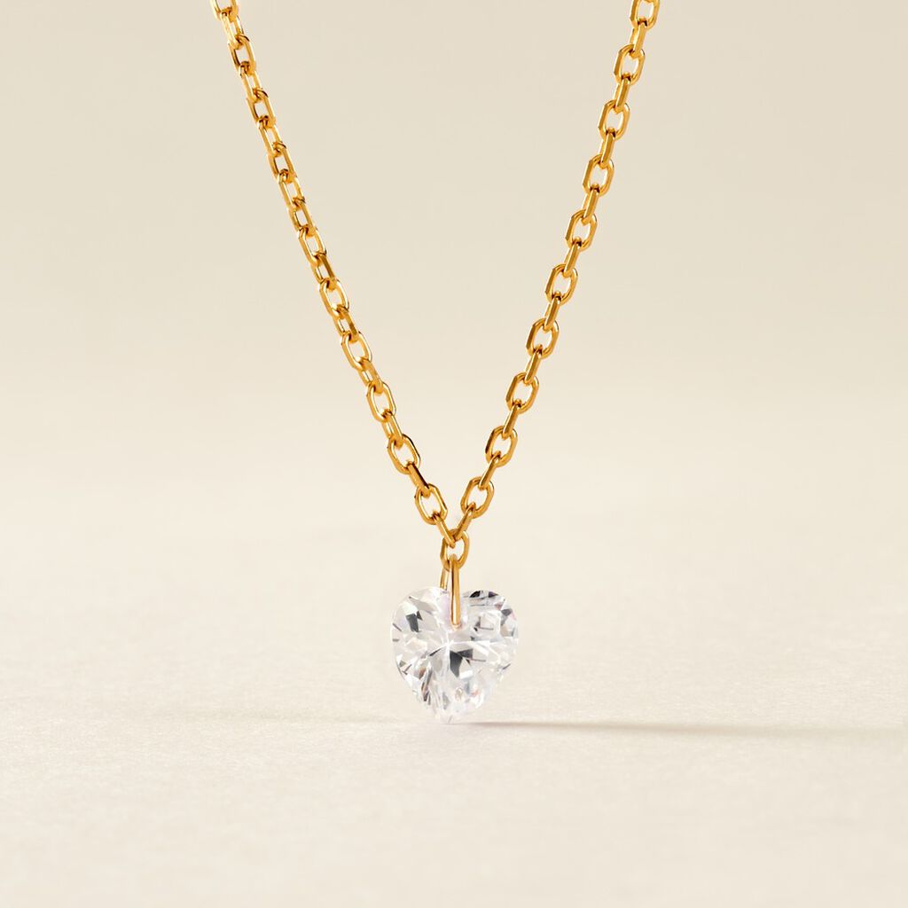 Collier Crush Plaqué Or Jaune Oxyde De Zirconium - Colliers fantaisie Femme | Histoire d’Or