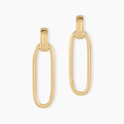 Boucles D'oreilles Pendantes Plaqu&eacute; Or Lavrenti - Boucles d'oreilles fantaisie Femme | Histoire d&rsquo;Or