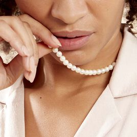 Collier Akoya Or Jaune Perle De Culture D'akoya - Colliers Femme | Histoire d’Or