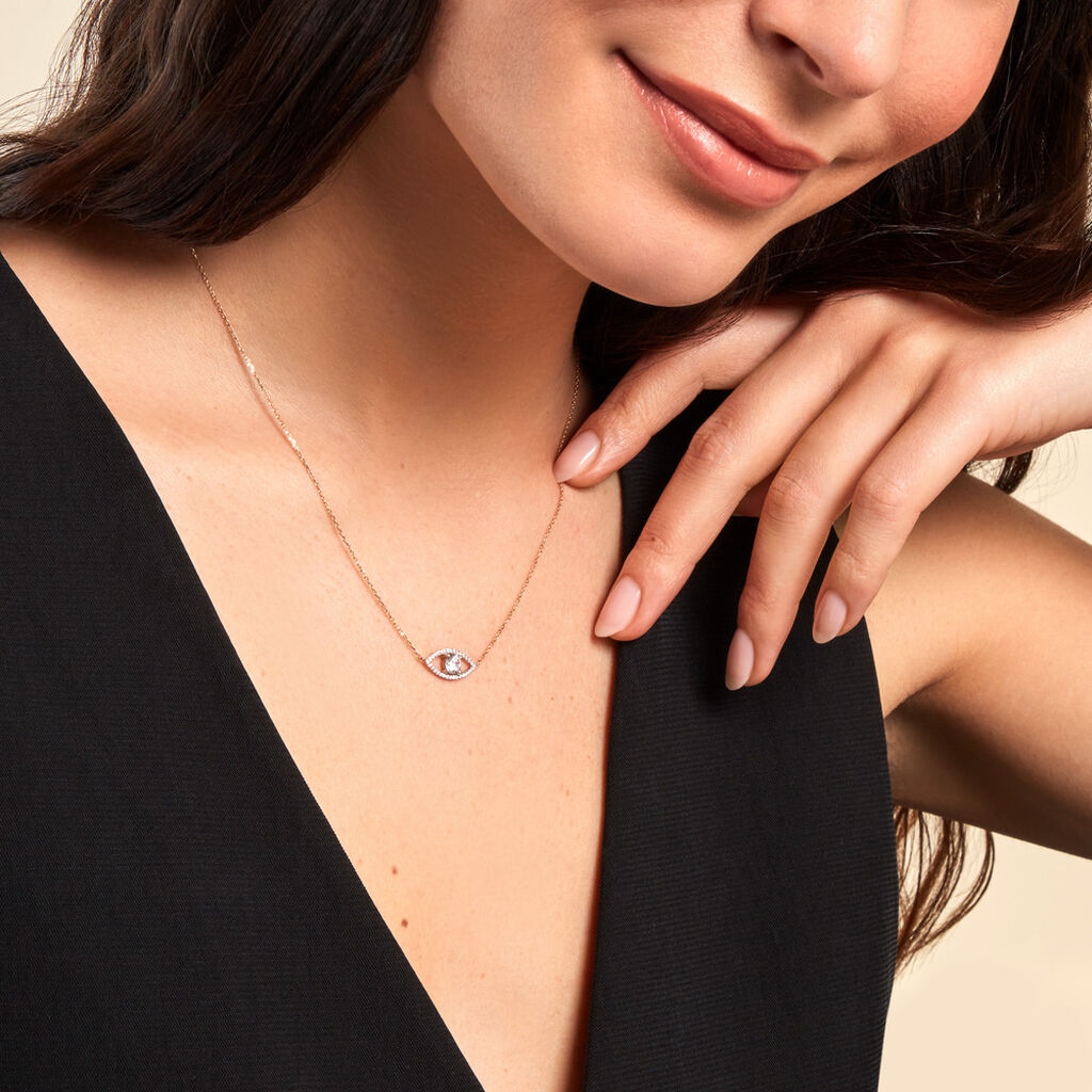 Collier Desiderio Or Jaune Oxyde De Zirconium - Colliers Femme | Histoire d’Or