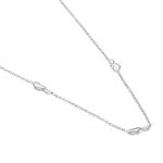 Collier Astria Argent Blanc - Colliers fantaisie Femme | Histoire d&rsquo;Or