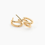 Cr&eacute;oles Harriett Plaqu&eacute; Or Jaune - Boucles d'oreilles cr&eacute;oles Femme | Histoire d&rsquo;Or