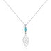 Collier Grethel Argent Blanc Turquoise - Colliers fantaisie Femme | Histoire d’Or