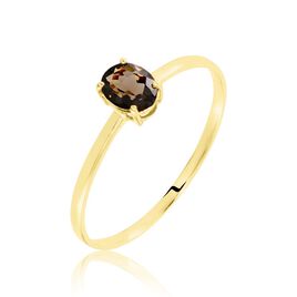 Solitaire Or Jaune Lily Quartz - Bagues solitaires Femme | Histoire d’Or
