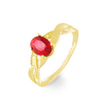 Bague Candice Or Jaune Rubis