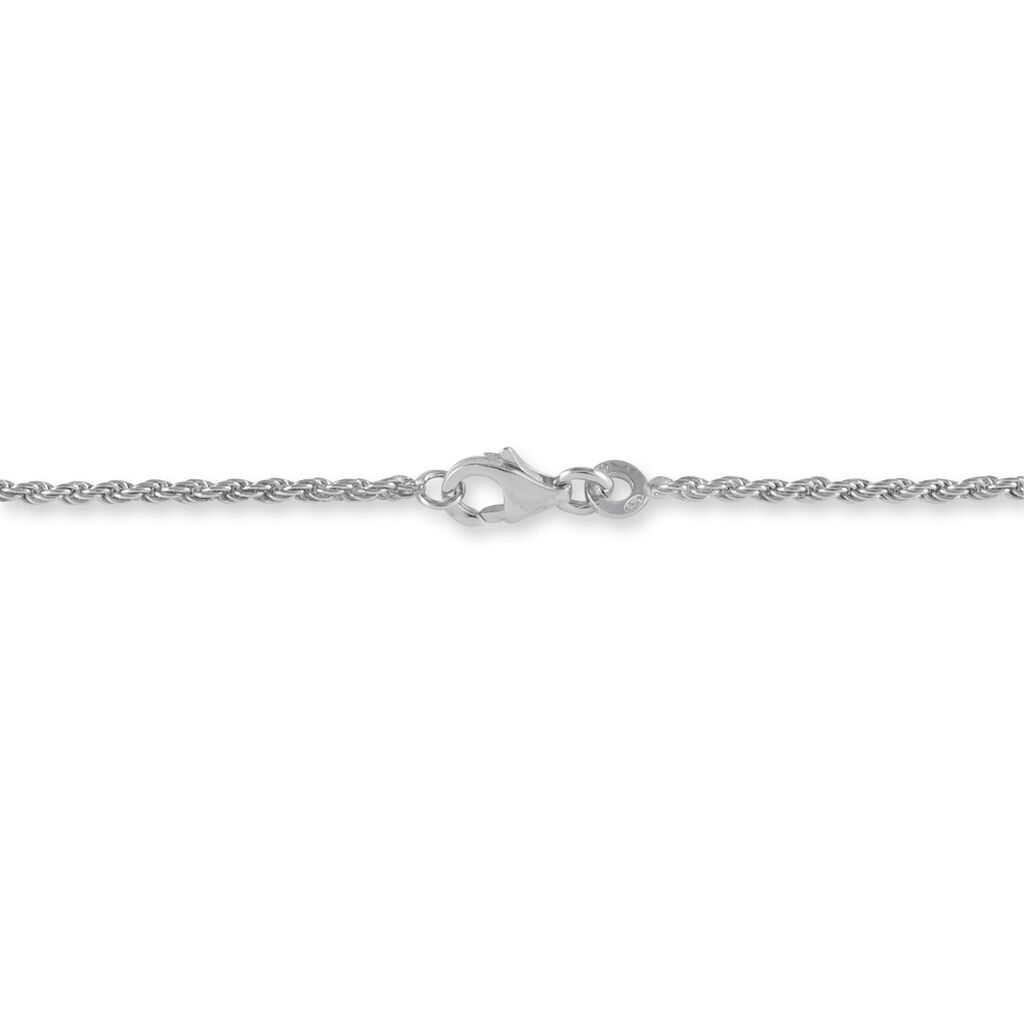 Bracelet Cacilda Maille Corde Argent Blanc - Bracelets chaîne Femme | Histoire d’Or