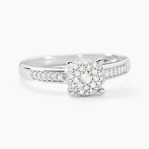 Bague Serena Or Blanc Diamant - Bagues solitaires Femme | Histoire d&rsquo;Or