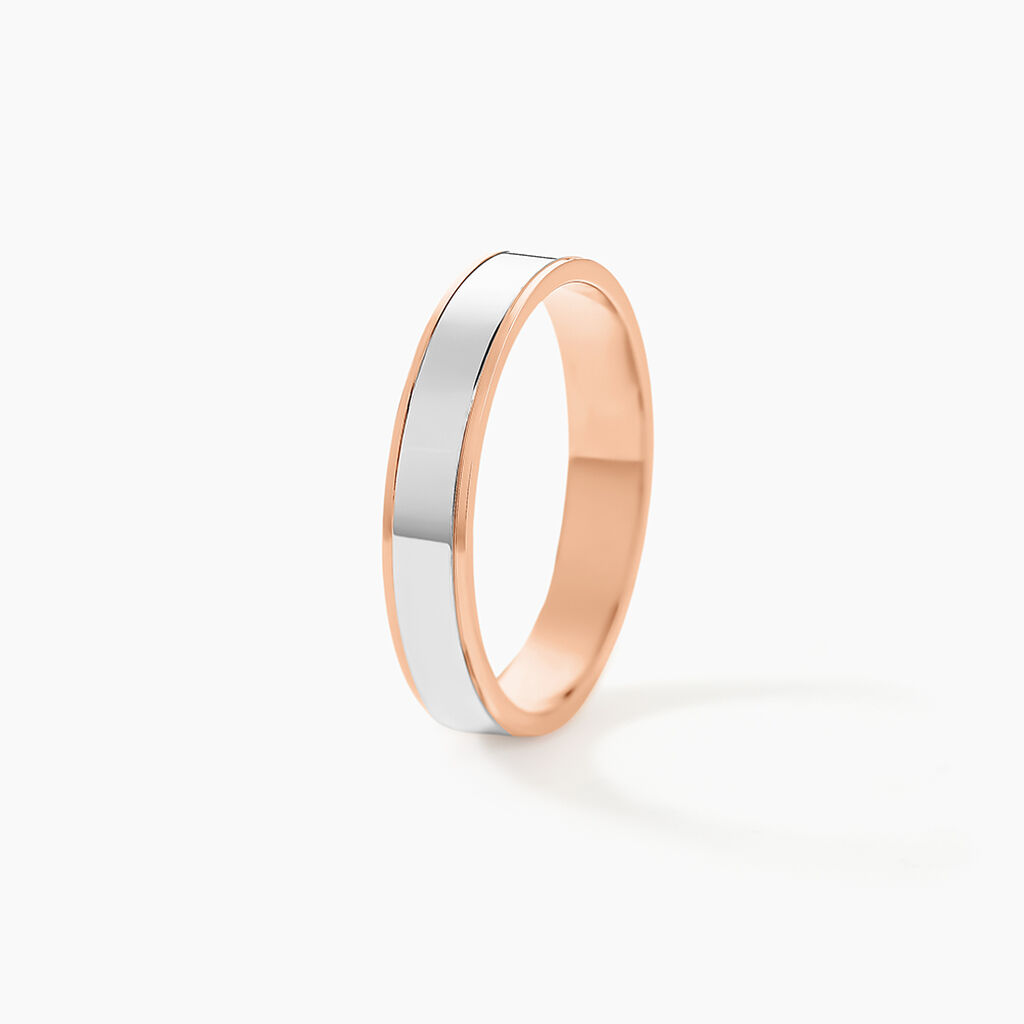 Alliance Hevan Ruban Or Bicolore - Alliances Unisex | Histoire d&rsquo;Or