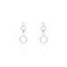 Boucles D'oreilles Puces Wynona Or Blanc Oxyde - Boucles d'oreilles pendantes Femme | Histoire d’Or