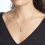 Collier Plaqu&eacute; Or Jaune Lettra - Colliers fantaisie Femme | Histoire d&rsquo;Or