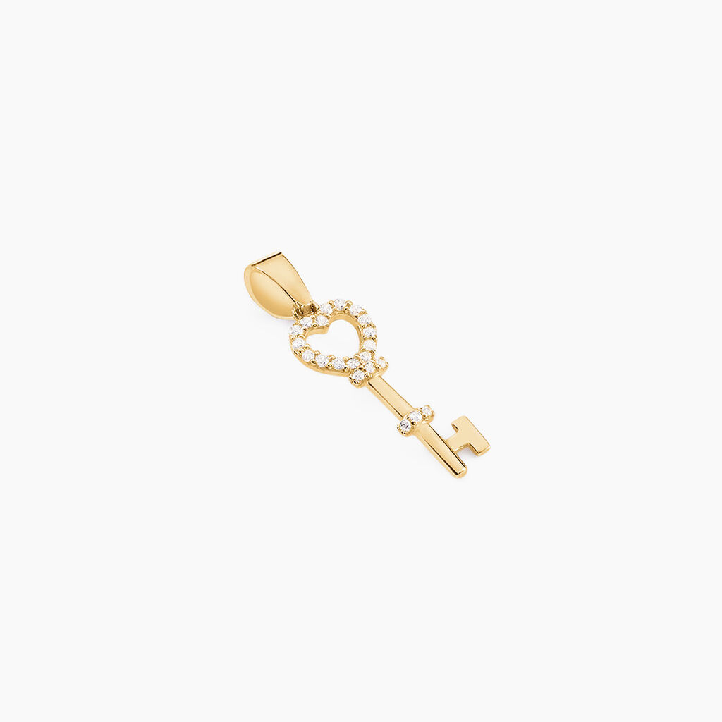 Pendentif Gatiane Or Jaune Oxyde De Zirconium - Pendentifs Femme | Histoire d&rsquo;Or