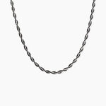 Collier Abie Torsade Argent Bicolore - Chaines Femme | Histoire d&rsquo;Or
