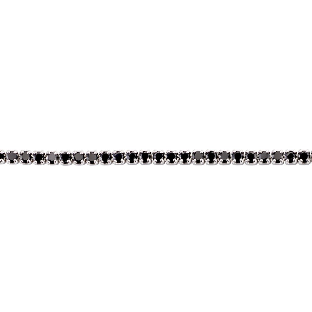 Bracelet Lou-anne Argent Blanc Oxyde De Zirconium Noir - Bracelets Femme | Histoire d’Or