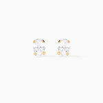 Boucles D'oreilles Puces Eddie Or Jaune Oxyde - Clous d'oreilles Femme | Histoire d&rsquo;Or