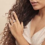 Bague Marilyn Argent Blanc Oxyde De Zirconium - Bagues solitaires Femme | Histoire d&rsquo;Or