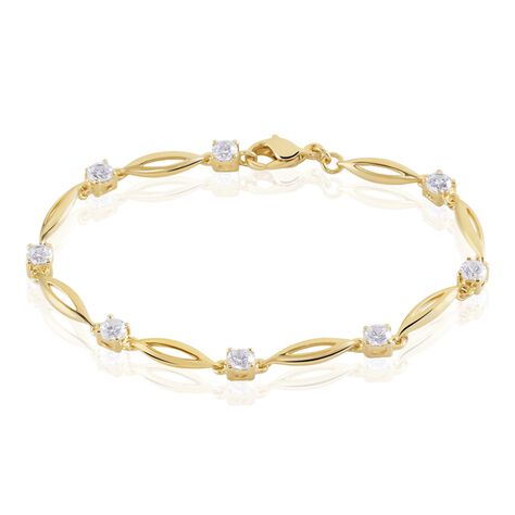 Bracelet Mimona Plaqué Or Jaune Oxyde De Zirconium - Bracelets Femme | Histoire d’Or