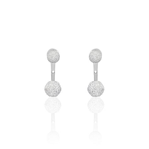 Bijoux D'oreilles Rosely Argent Blanc - Boucles d'oreilles fantaisie Femme | Histoire d’Or