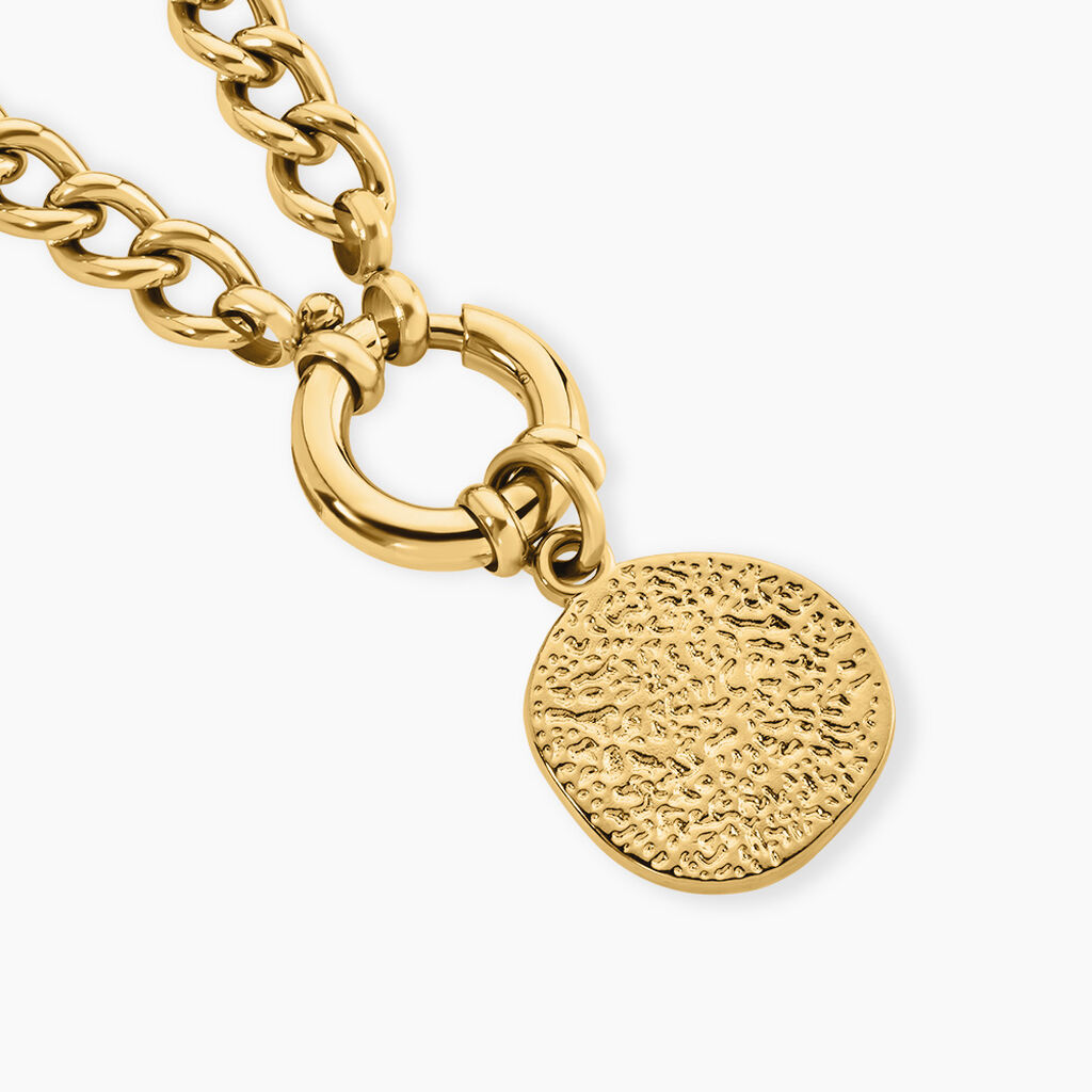 Collier Amaelle Acier Jaune - Sautoirs Femme | Histoire d&rsquo;Or
