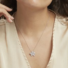 Collier Argent Blanc Catherine Oxydes De Zirconium - Colliers fantaisie Femme | Histoire d’Or