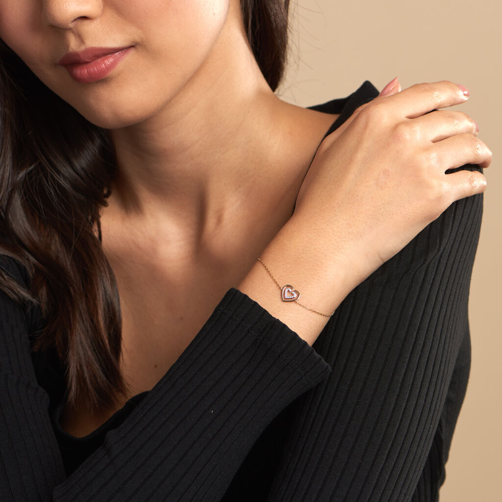 Bracelet Love Is In The Air Or Jaune Oxyde De Zirconium - Bracelets Femme | Histoire d’Or