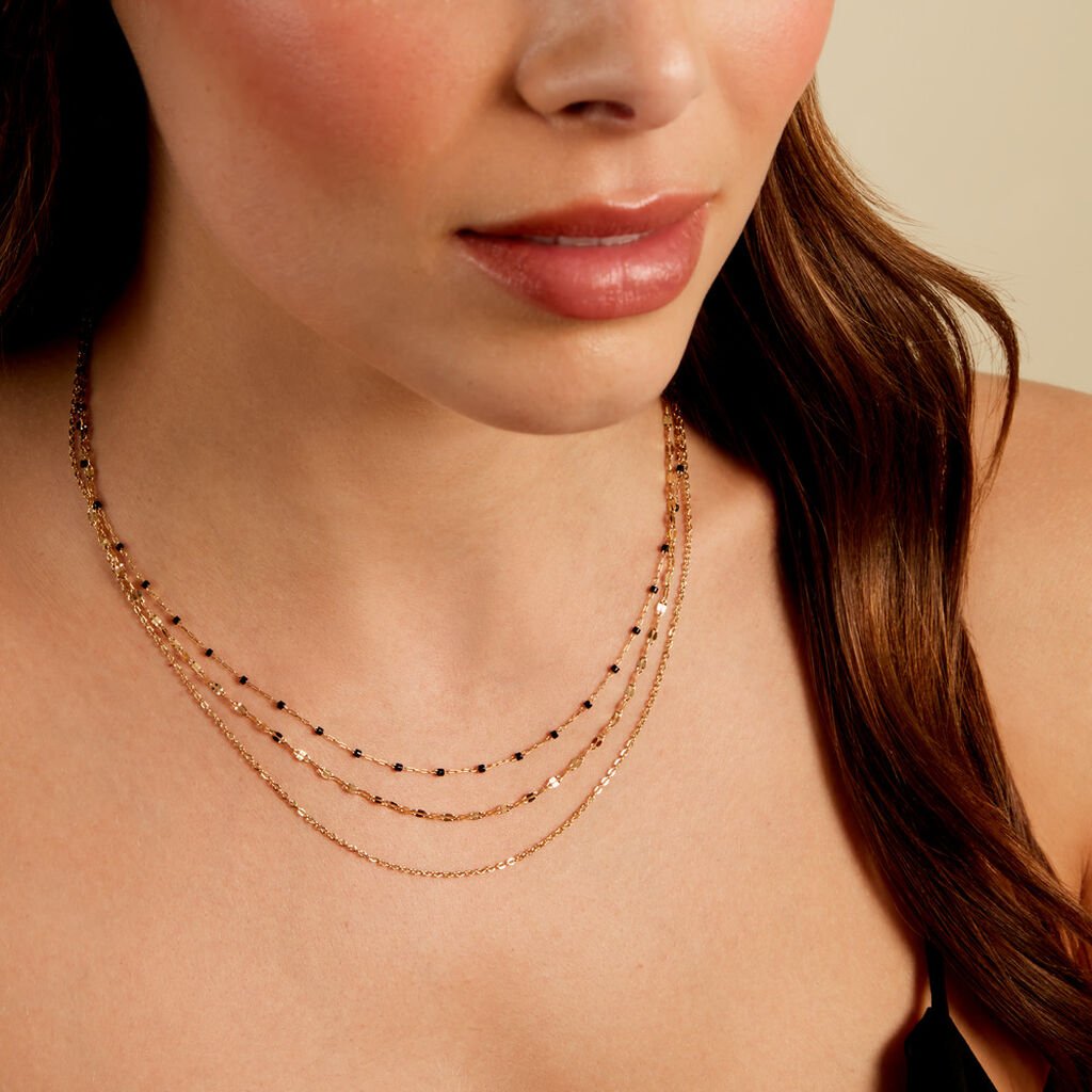 Collier Amala Acier Jaune Verre - Colliers fantaisie Femme | Histoire d’Or