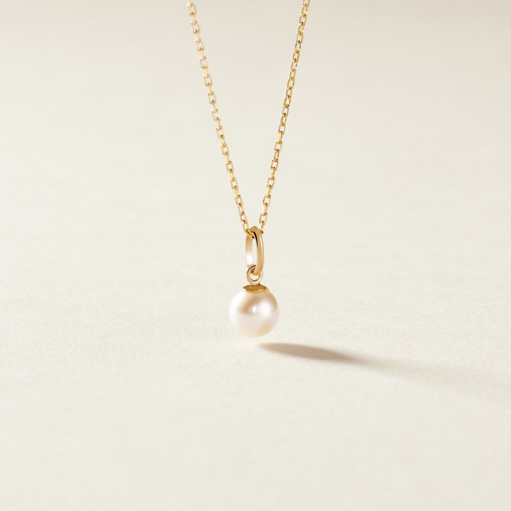 Pendentif Lenonie Or Jaune Perle De Culture - Pendentifs Femme | Histoire d&rsquo;Or