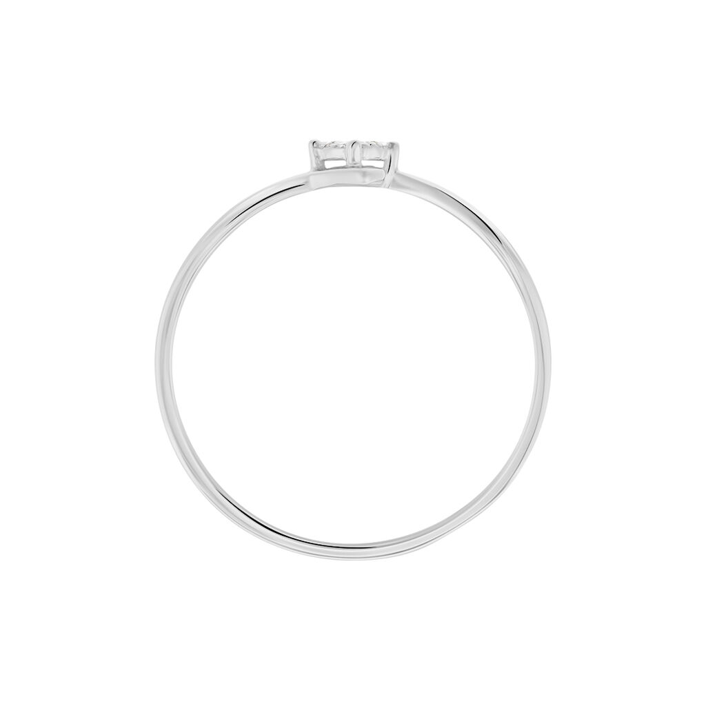 Bague Jone Or Blanc Diamant - Bagues avec pierre Femme | Histoire d’Or