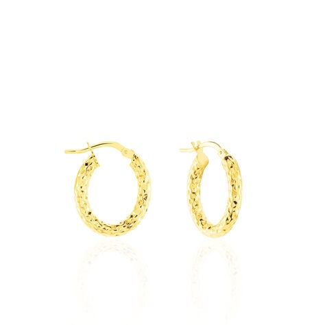 Cr&eacute;oles Udara Or Jaune - Boucles d'oreilles cr&eacute;oles Femme | Histoire d&rsquo;Or