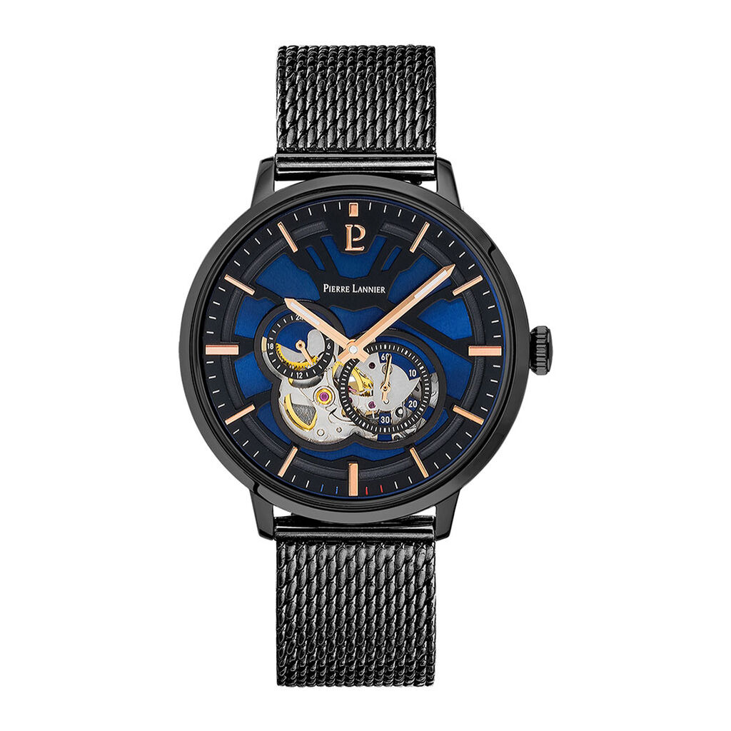 Montre Pierre Lannier Trio Noir - Montres Homme | Histoire d’Or