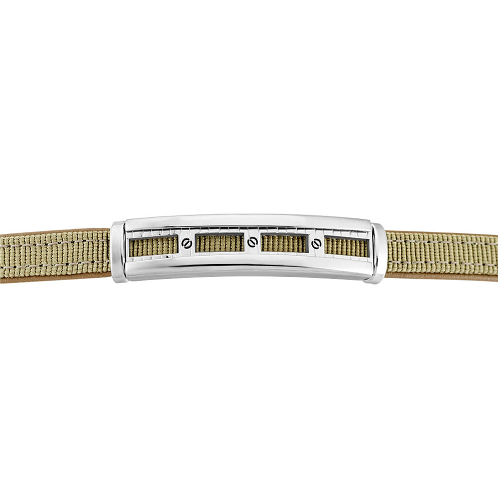 Bracelet Jourdan Kos Acier Blanc - Bracelets Homme | Histoire d’Or
