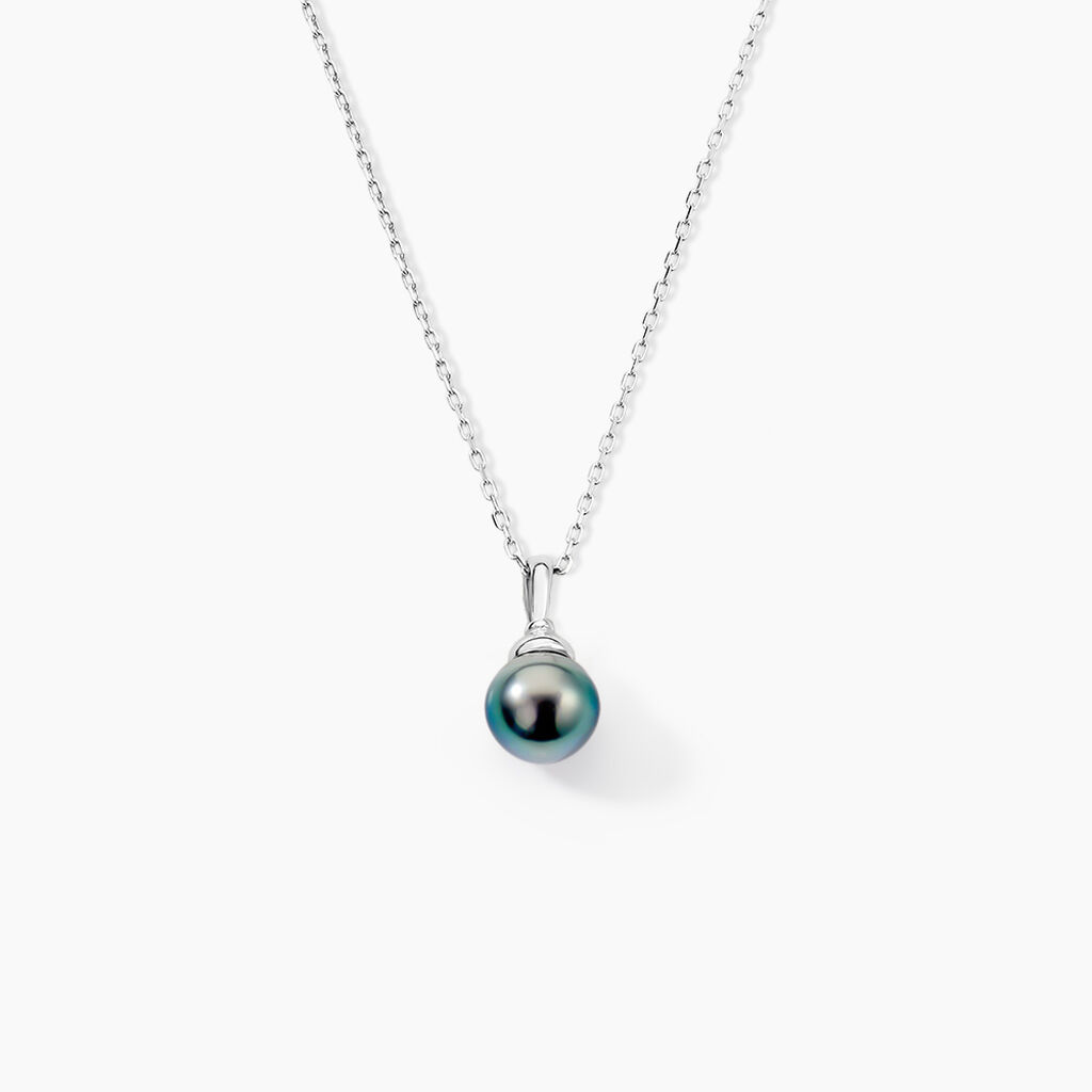 Pendentif Phila Or Blanc Perle De Culture De Tahiti - Pendentifs Femme | Histoire d’Or