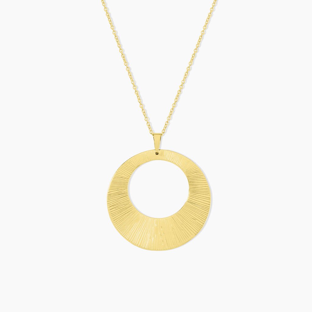 Collier Sautoir Acier Doré Rohan