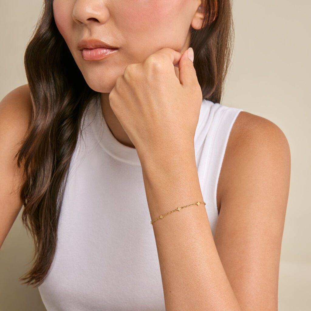 Bracelet Alma Acier Jaune Cristal - Bracelets Pierre Femme | Histoire d&rsquo;Or