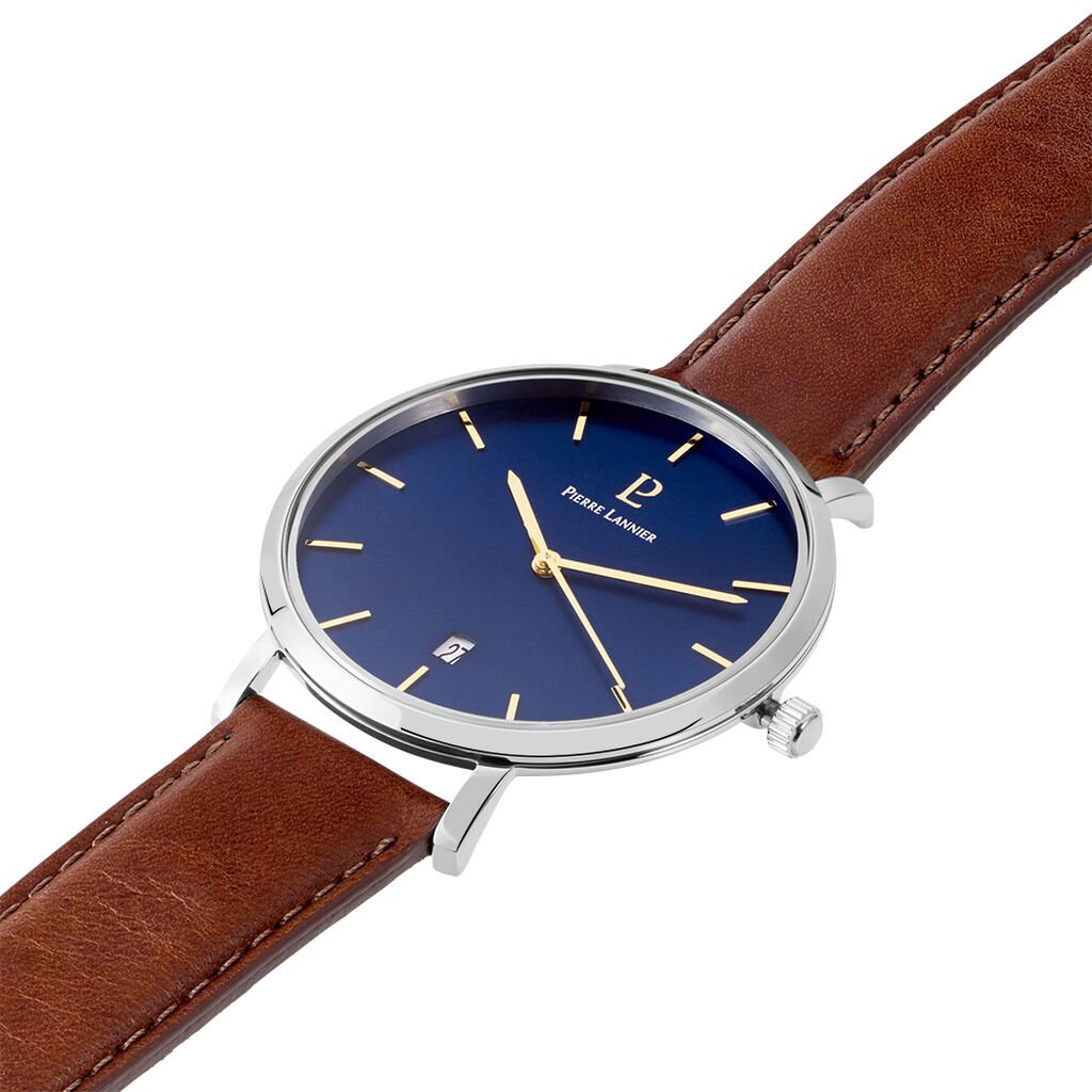 Montre Pierre Lannier Collection Echo Acier Argenté - Montres Homme | Histoire d’Or