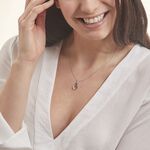 Collier Claudia Argent Blanc Oxyde De Zirconium - Colliers fantaisie Femme | Histoire d&rsquo;Or