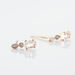 Boucles D'oreilles Puces Antonia Or Rose Morganite Et Diamant - Clous d'oreilles Femme | Histoire d’Or