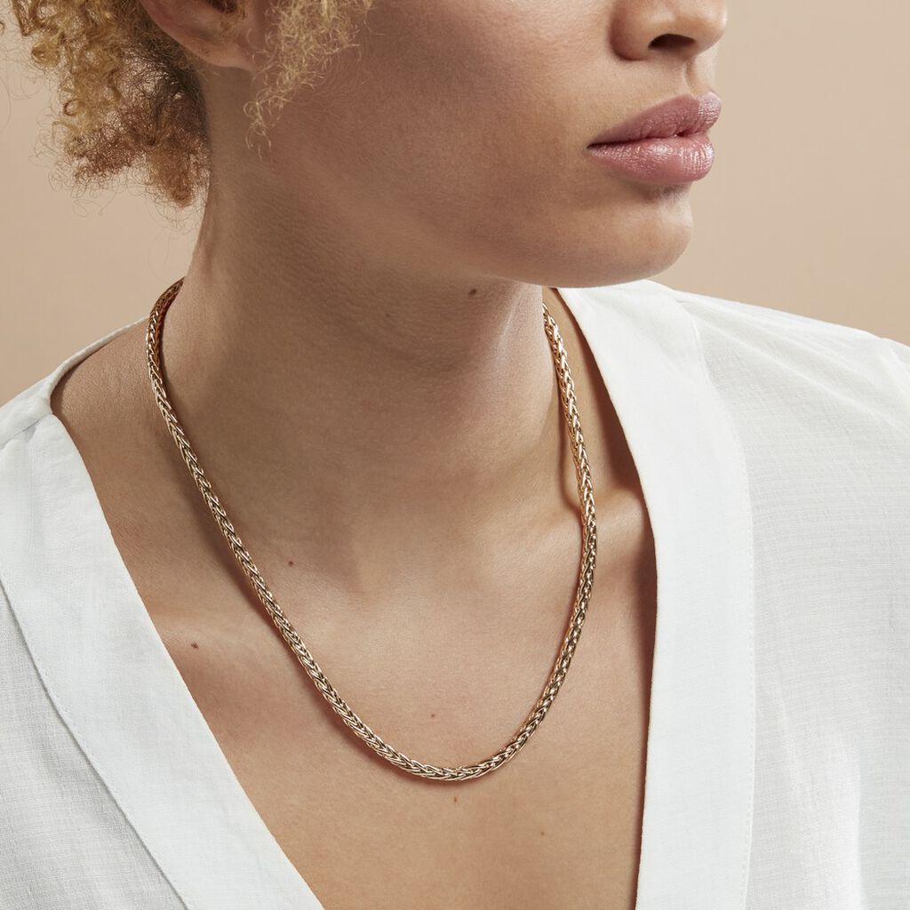 Collier Plaqué Or Jaune Avelyne - Chaines Femme | Histoire d’Or