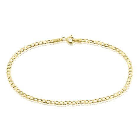 Bracelet Iris Or Jaune Maille Gourmette - Bracelets cha&icirc;ne Femme | Histoire d&rsquo;Or